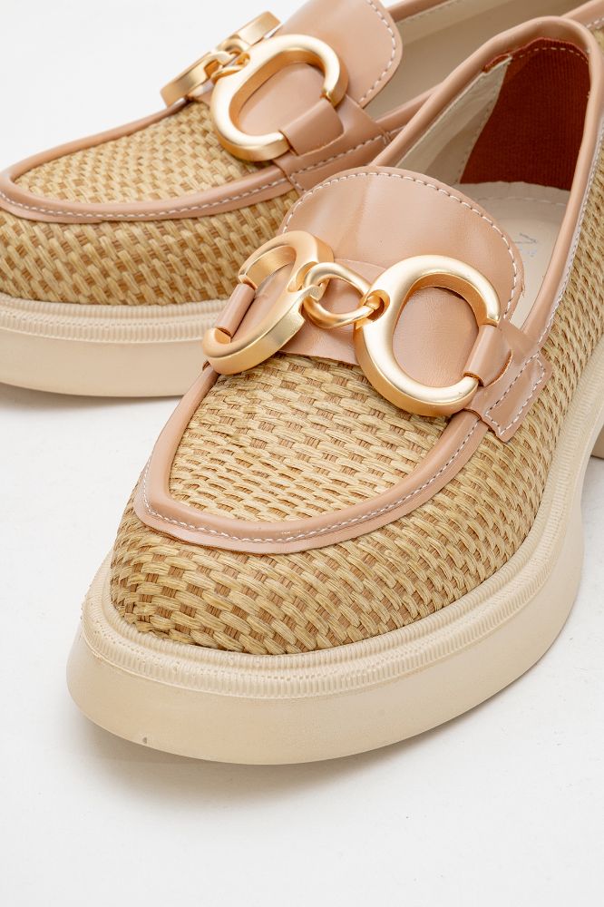 kadin-tokali-loafer-ayakkabi-TEN HASIR-KYL2521007-0090646_0